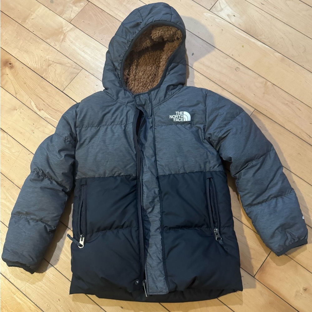 The North Face Charcoal and Black Hooded Jacket